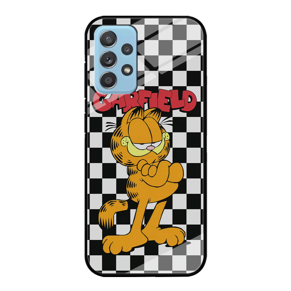 Garfield Cube Black Nad White Samsung Galaxy A52 Case