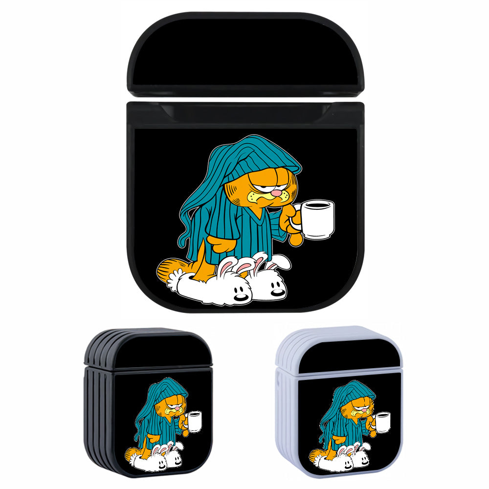Garfield Lazy Time Hard Plastic Case Cover For Apple Airpods