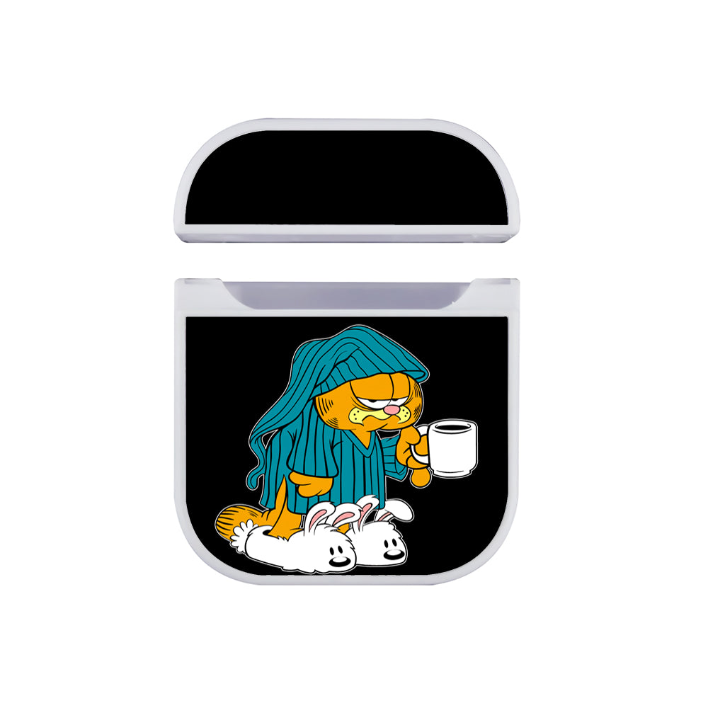Garfield Lazy Time Hard Plastic Case Cover For Apple Airpods