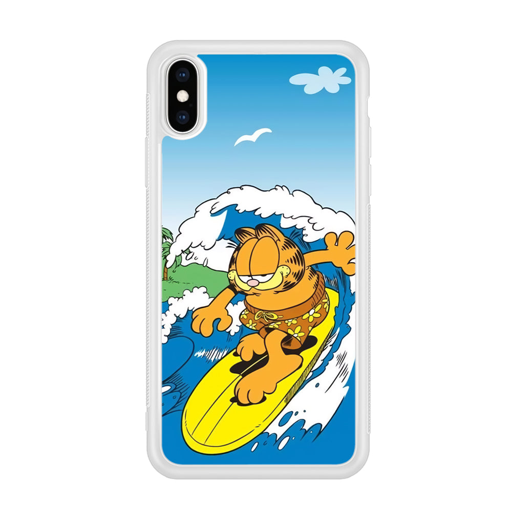 Garfield Surfing iPhone XS Case