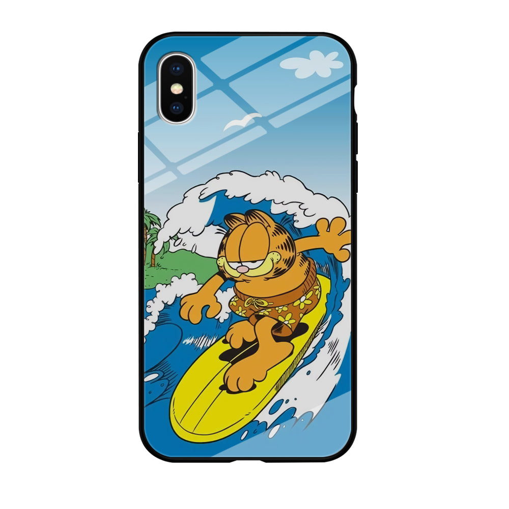 Garfield Surfing iPhone XS Case