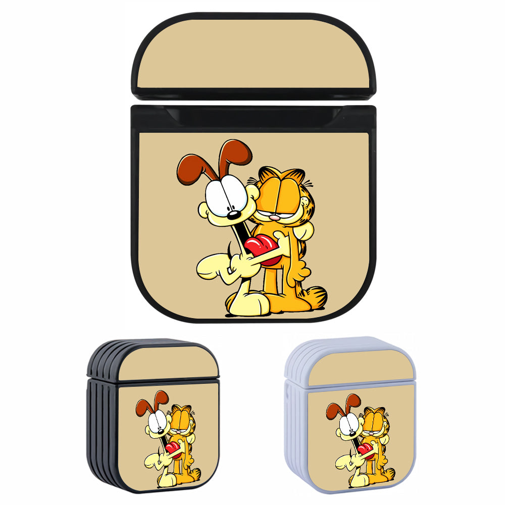 Garfield and Odie Hard Plastic Case Cover For Apple Airpods