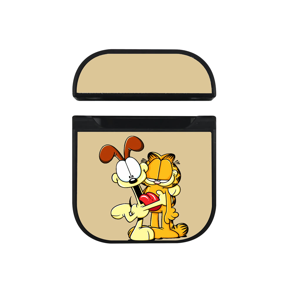 Garfield and Odie Hard Plastic Case Cover For Apple Airpods