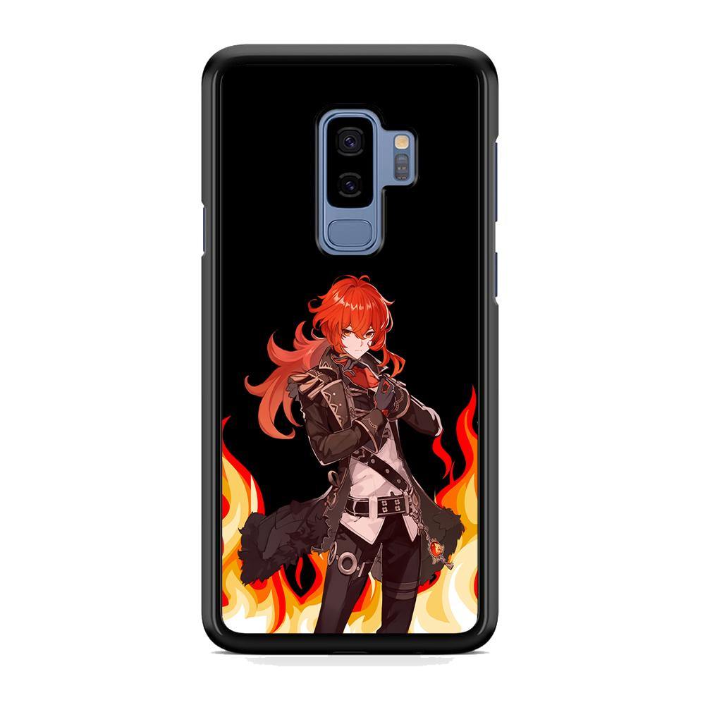 Genshin Impact Diluc Pyro Element Samsung Galaxy S9 Plus Case - ezzyst
