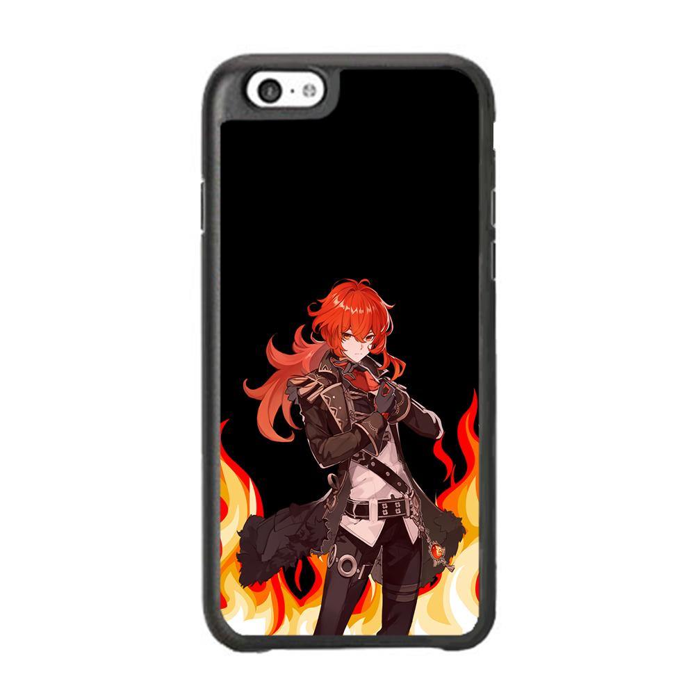 Genshin Impact Diluc Pyro Element iPhone 6 | 6s Case - ezzyst