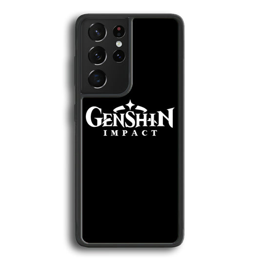 Genshin Impact Logo Black Samsung Galaxy S21 Ultra Case - Ezzystore
