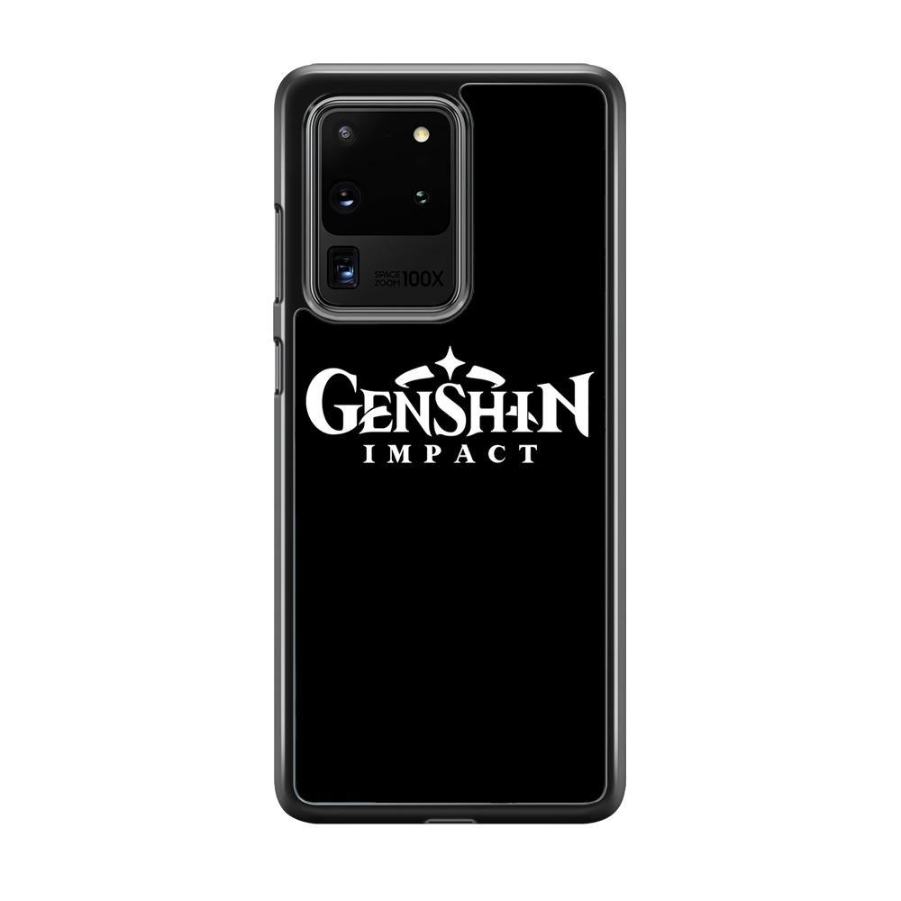 Genshin Impact Logo Black Samsung Galaxy S20 Ultra Case - ezzyst