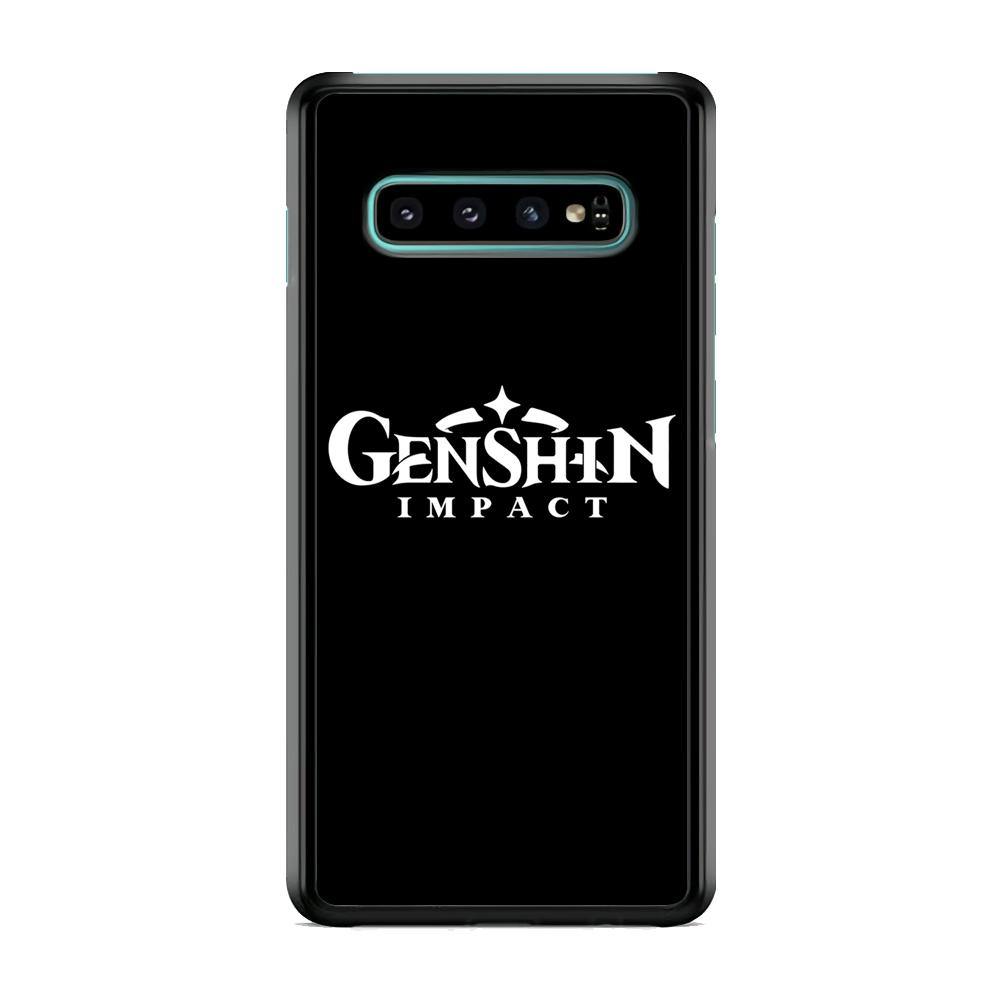 Genshin Impact Logo Black Samsung Galaxy S10 Case - ezzyst