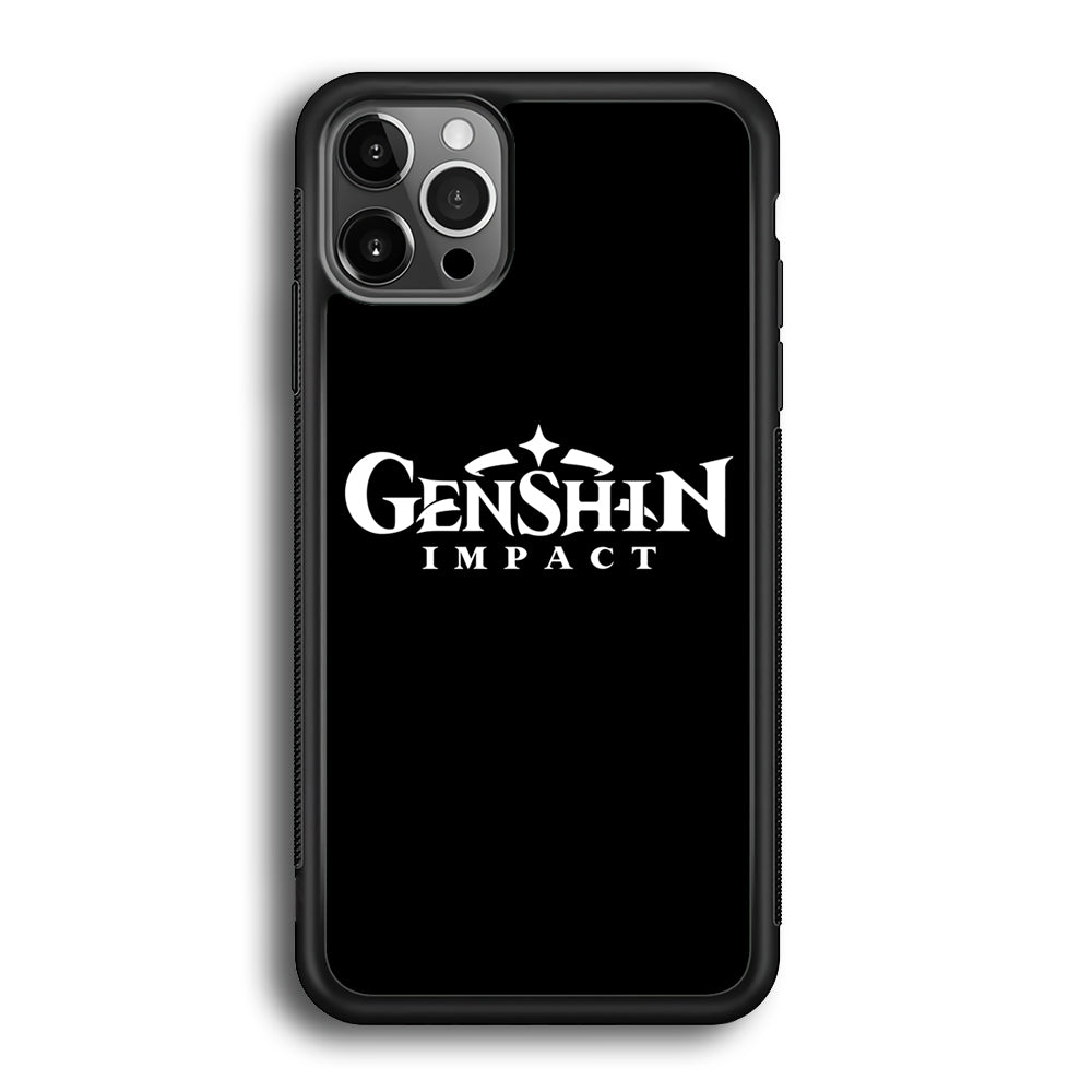 Genshin Impact Logo Black iPhone 12 Pro Case