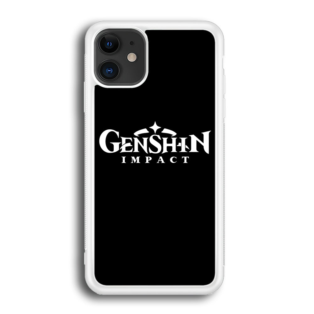 Genshin Impact Logo Black iPhone 12 Case