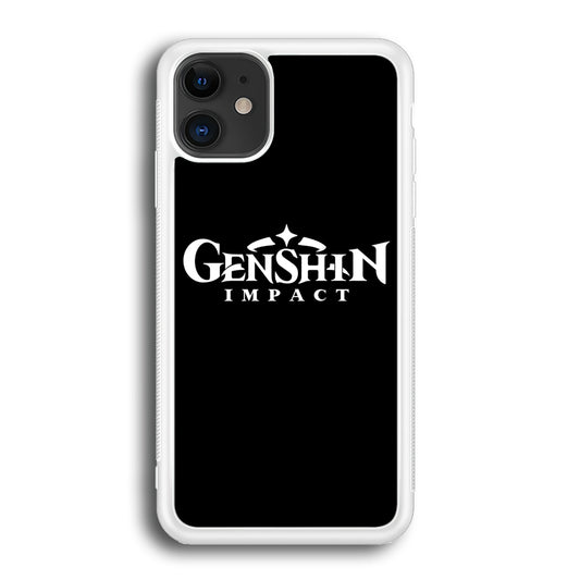 Genshin Impact Logo Black  iPhone 12 Case