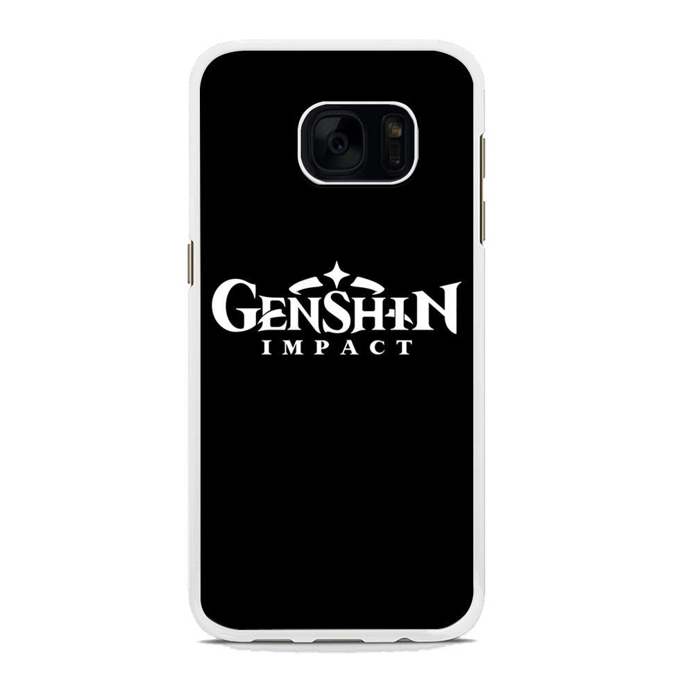Genshin Impact Logo Black Samsung Galaxy S7 Edge Case - ezzyst