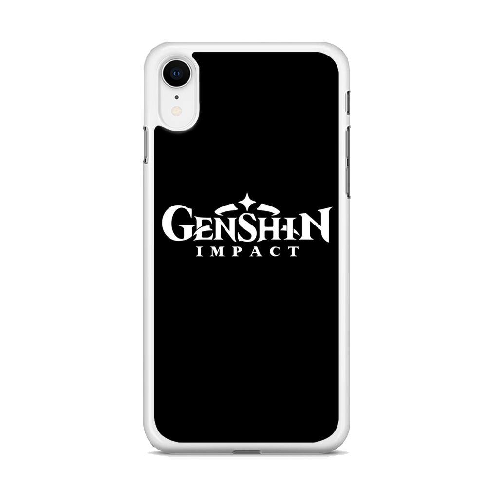 Genshin Impact Logo Black iPhone XR Case - ezzyst
