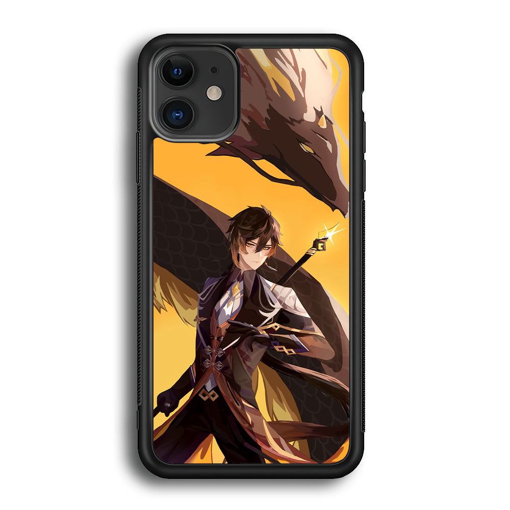 Genshin Impact Zhongli Geo Element iPhone 12 Case