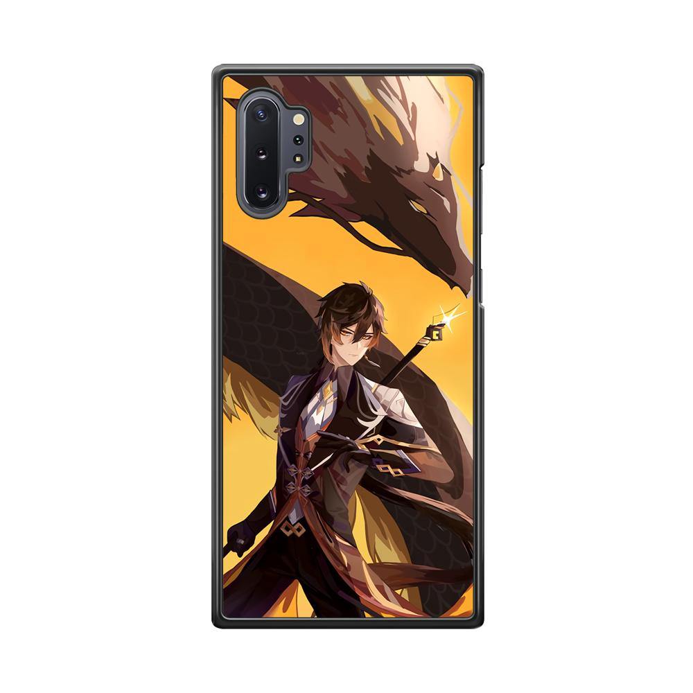 Genshin Impact Zhongli Geo Element Samsung Galaxy Note 10 Plus Case - ezzyst