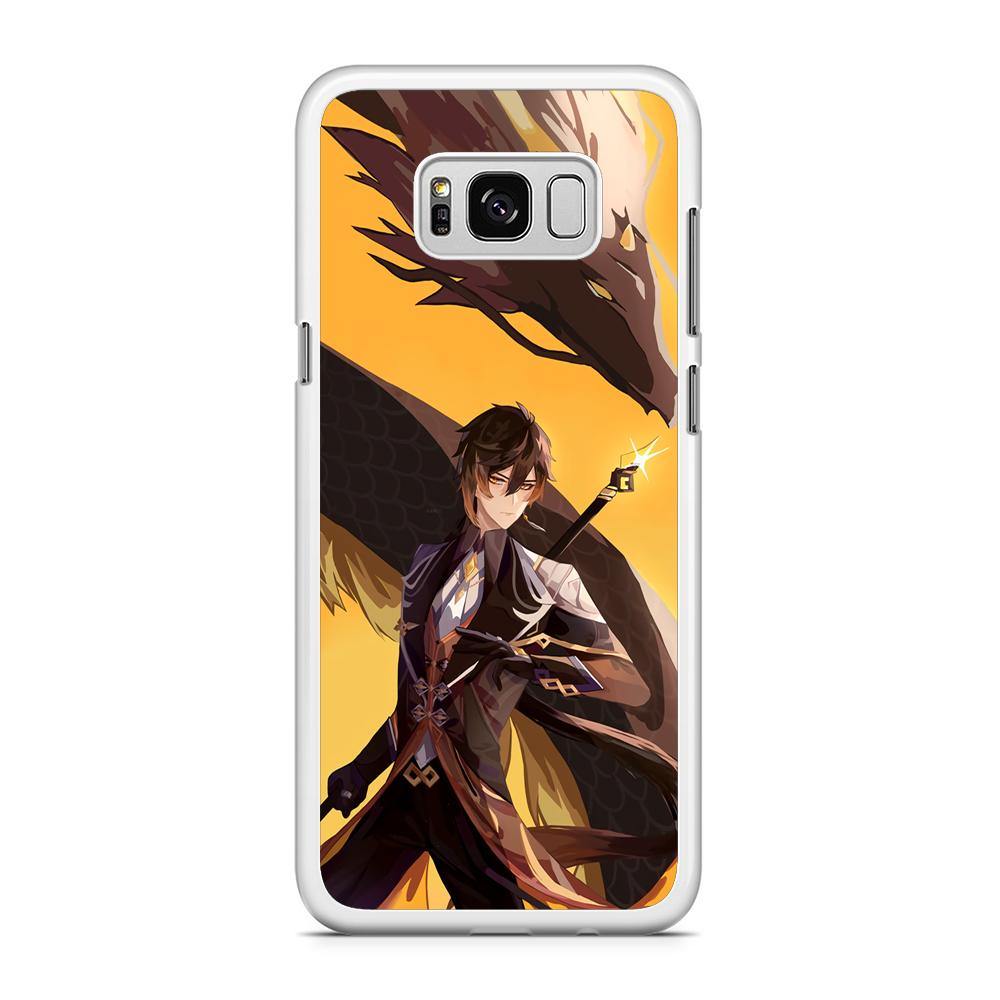 Genshin Impact Zhongli Geo Element Samsung Galaxy S8 Plus Case - ezzyst