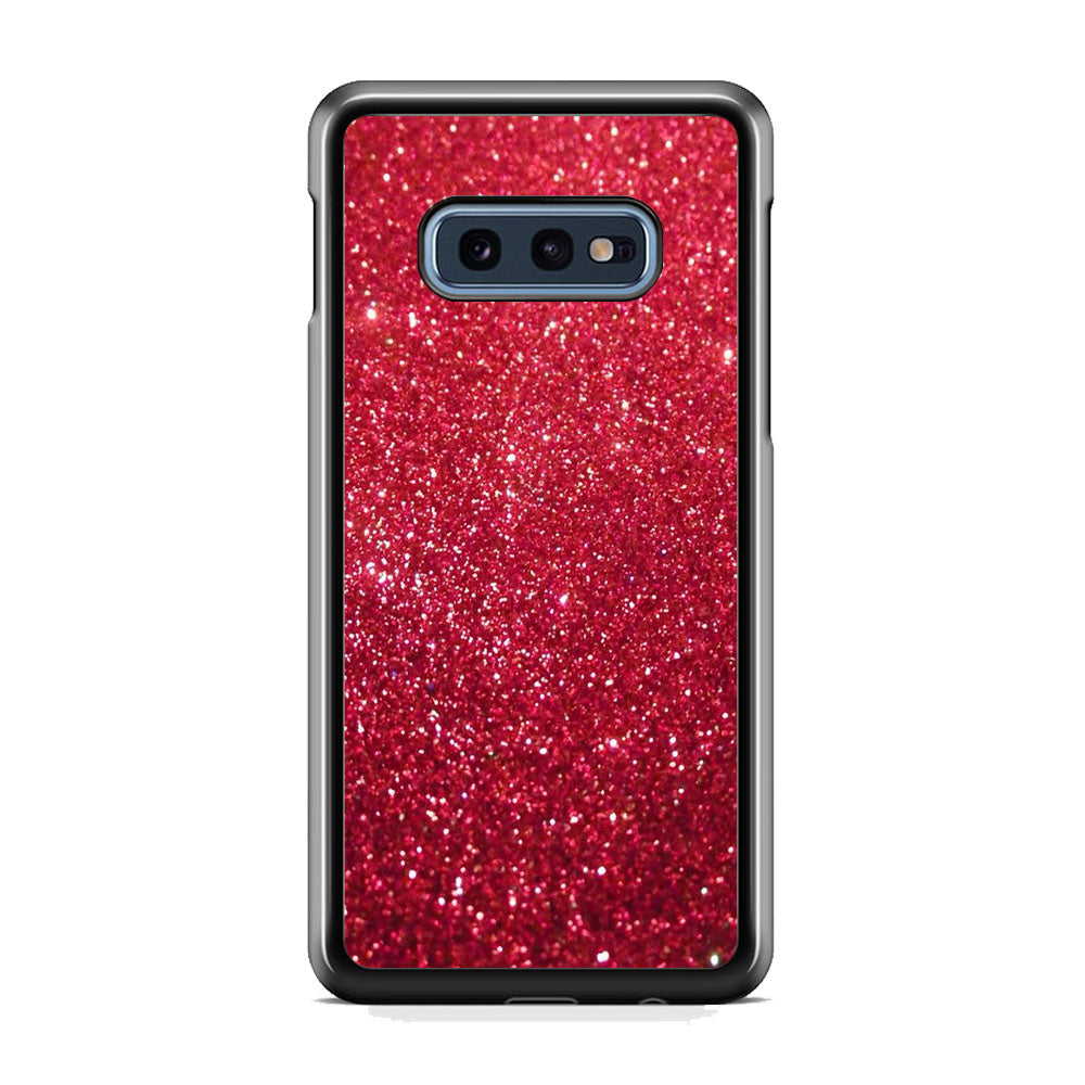 Glitter Light Sand Red Maroon Samsung Galaxy 10e Case