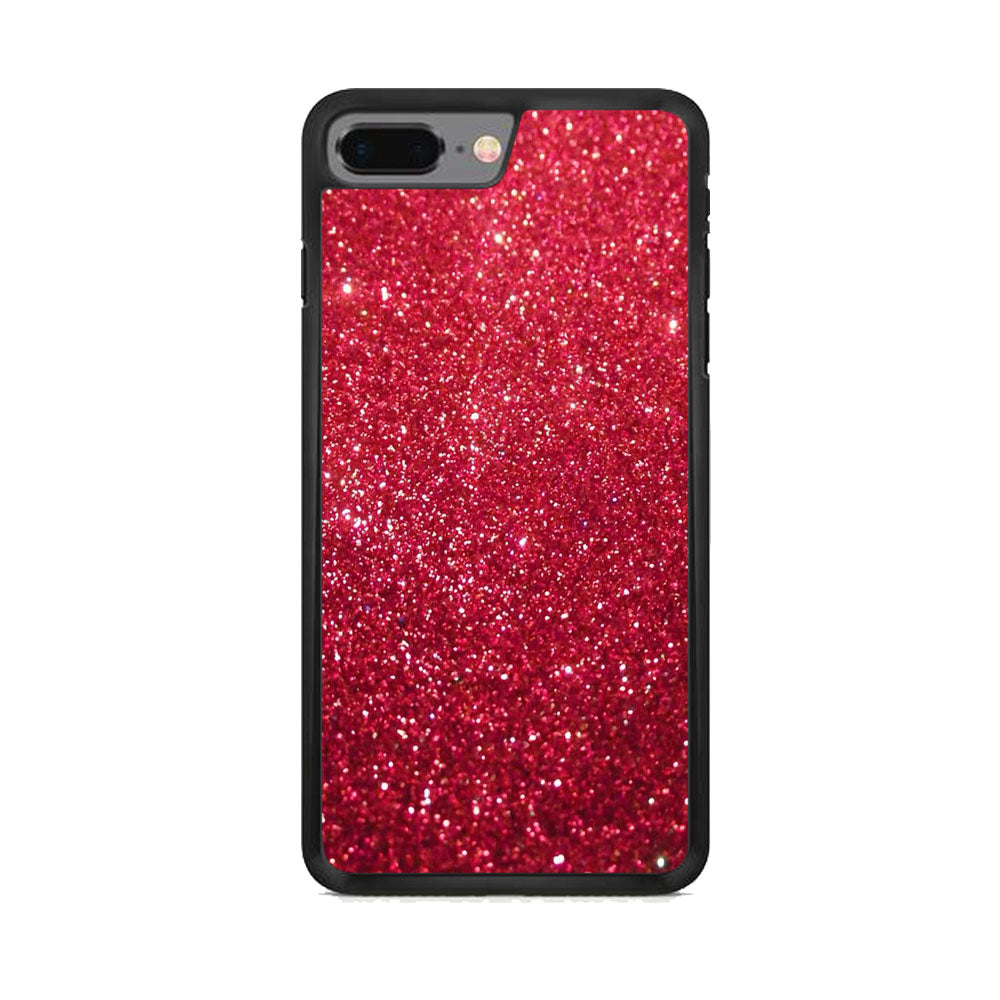 Glitter Light Sand Red Maroon iPhone 7 Plus Case