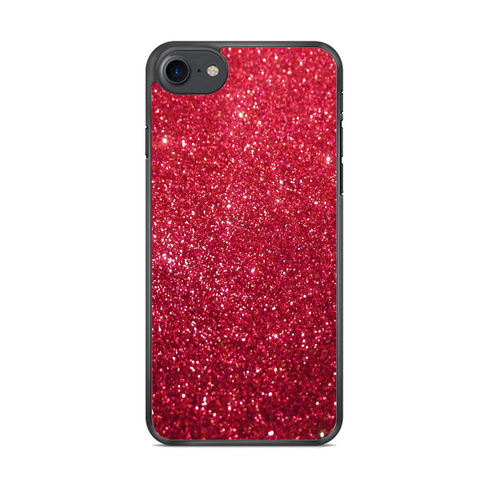 Glitter Light Sand Red Maroon iPhone 8 Case