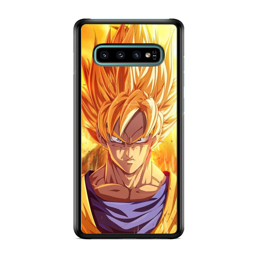 Goku Yellow Super Saiyan Samsung Galaxy S10 Plus Case