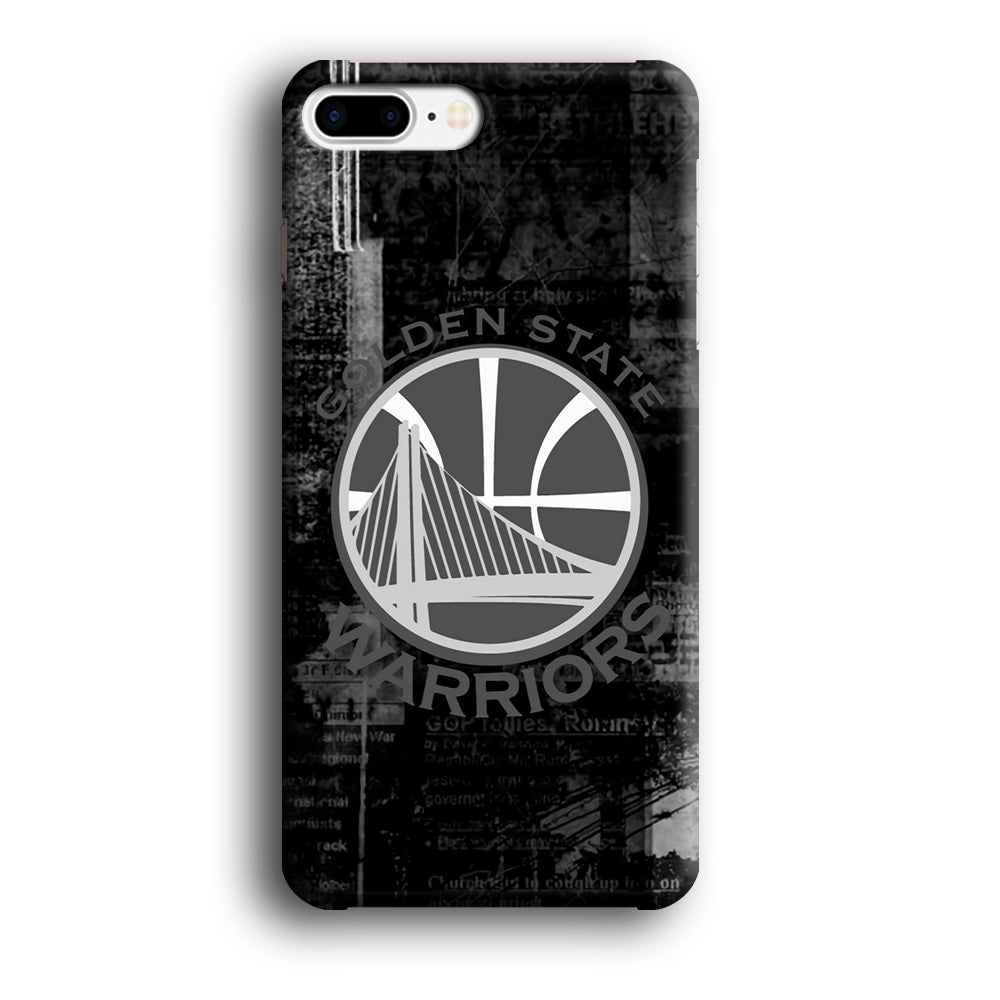 Golden State Warriors Grey Word Abstract iPhone 8 Plus Case