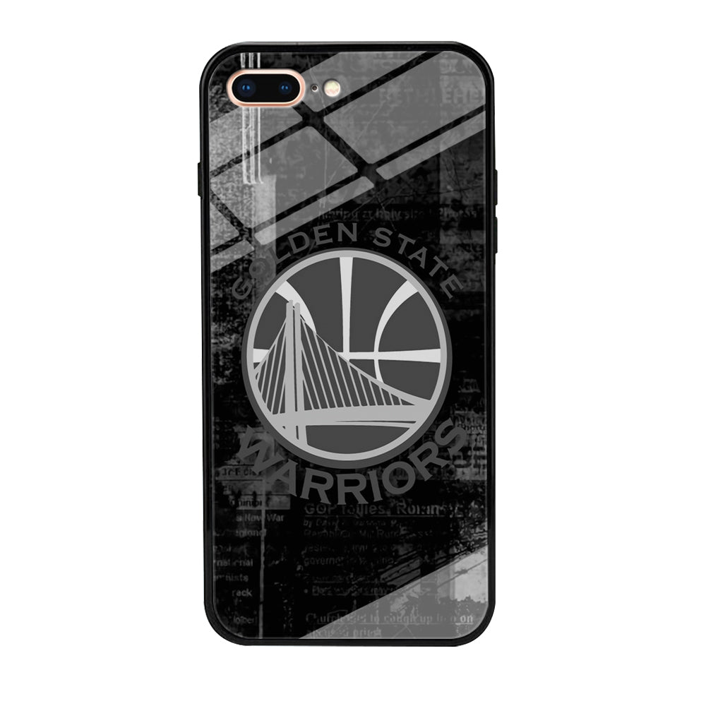 Golden State Warriors Grey Word Abstract iPhone 8 Plus Case