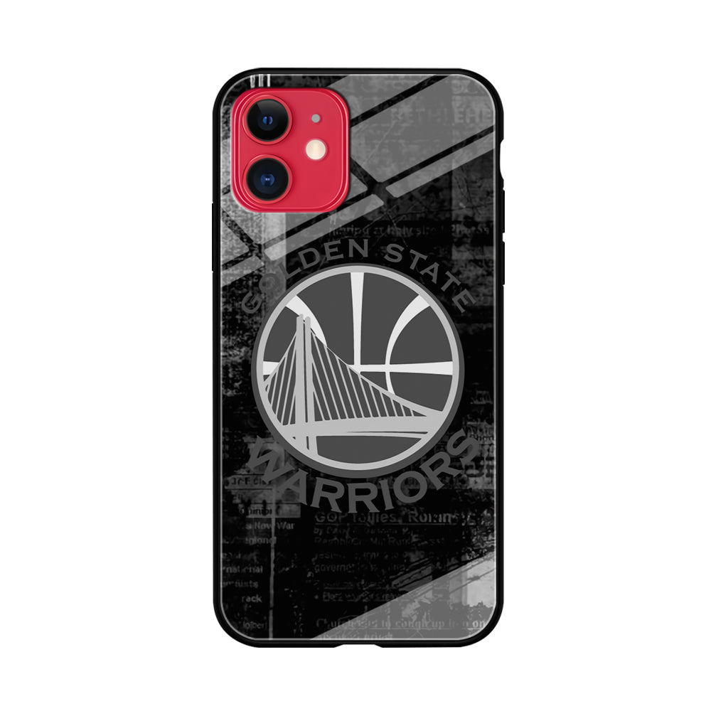 Golden State Warriors Grey Word Abstract iPhone 11 Case