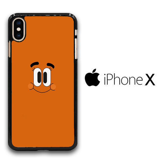 Gumball Darwin Chocolate Face iPhone X Case