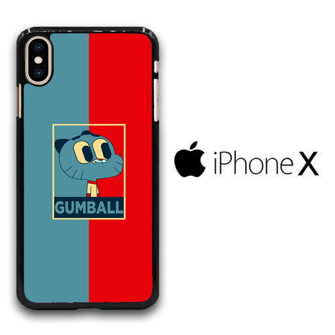 Gumball Red Blue iPhone X Case