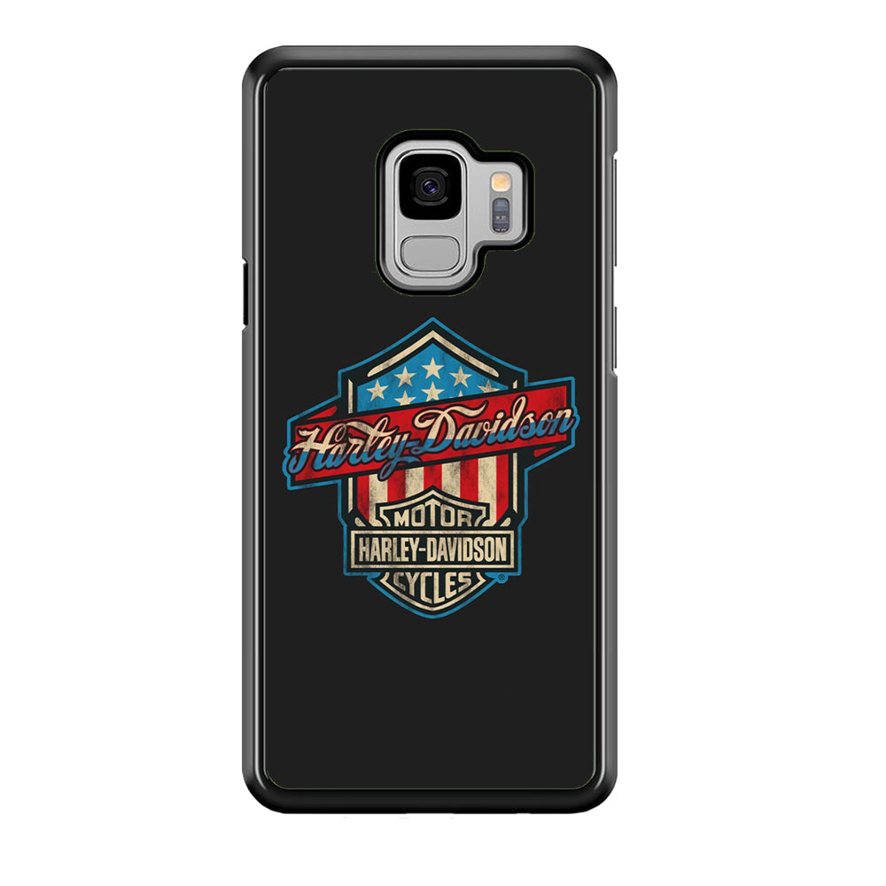 Harley Davidson Emblem Grey Logo Samsung Galaxy S9 Case