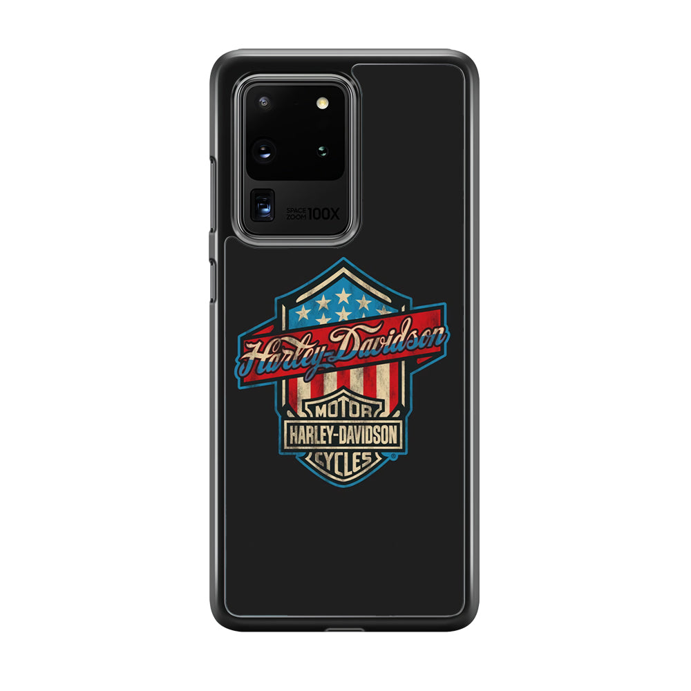 Harley Davidson Emblem Grey Logo Samsung Galaxy S20 Ultra Case