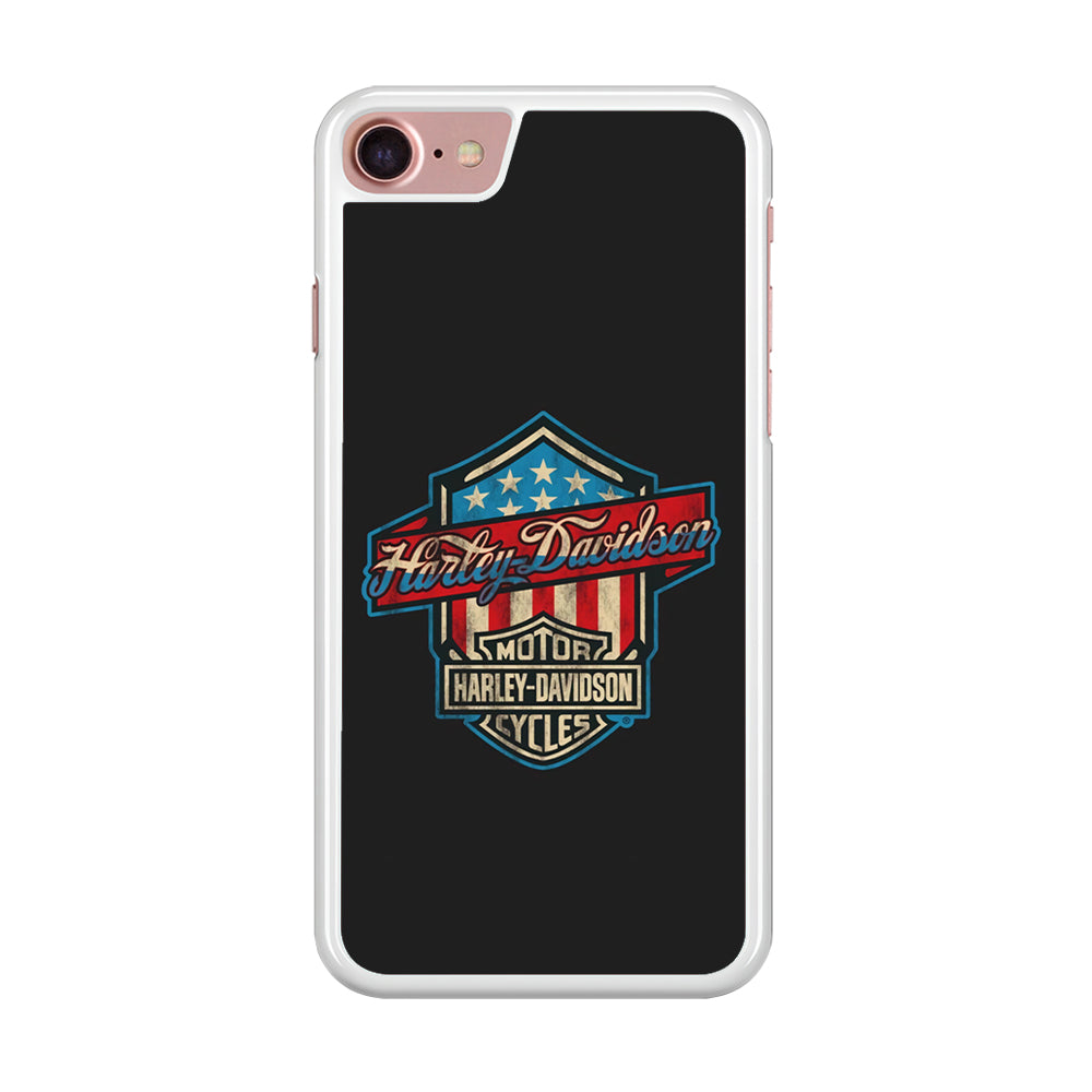 Harley Davidson Emblem Grey Logo iPhone 8 Case
