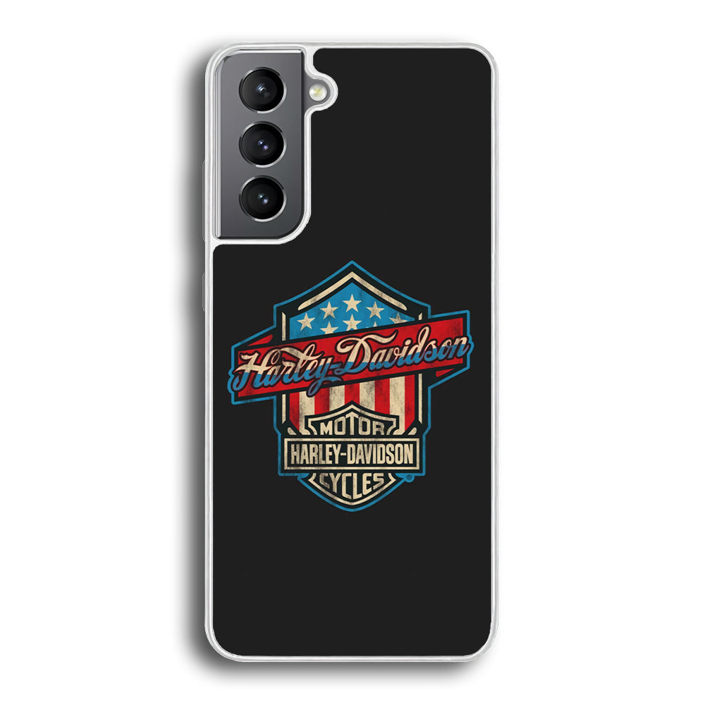 Harley Davidson Emblem Grey Logo Samsung Galaxy S21 Plus Case