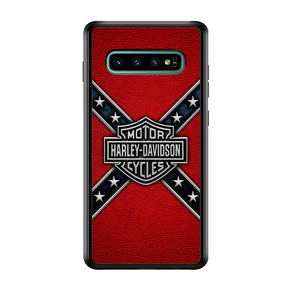 Harley Davidson Pride Logo Stripe Belt Samsung Galaxy S10 Plus Case