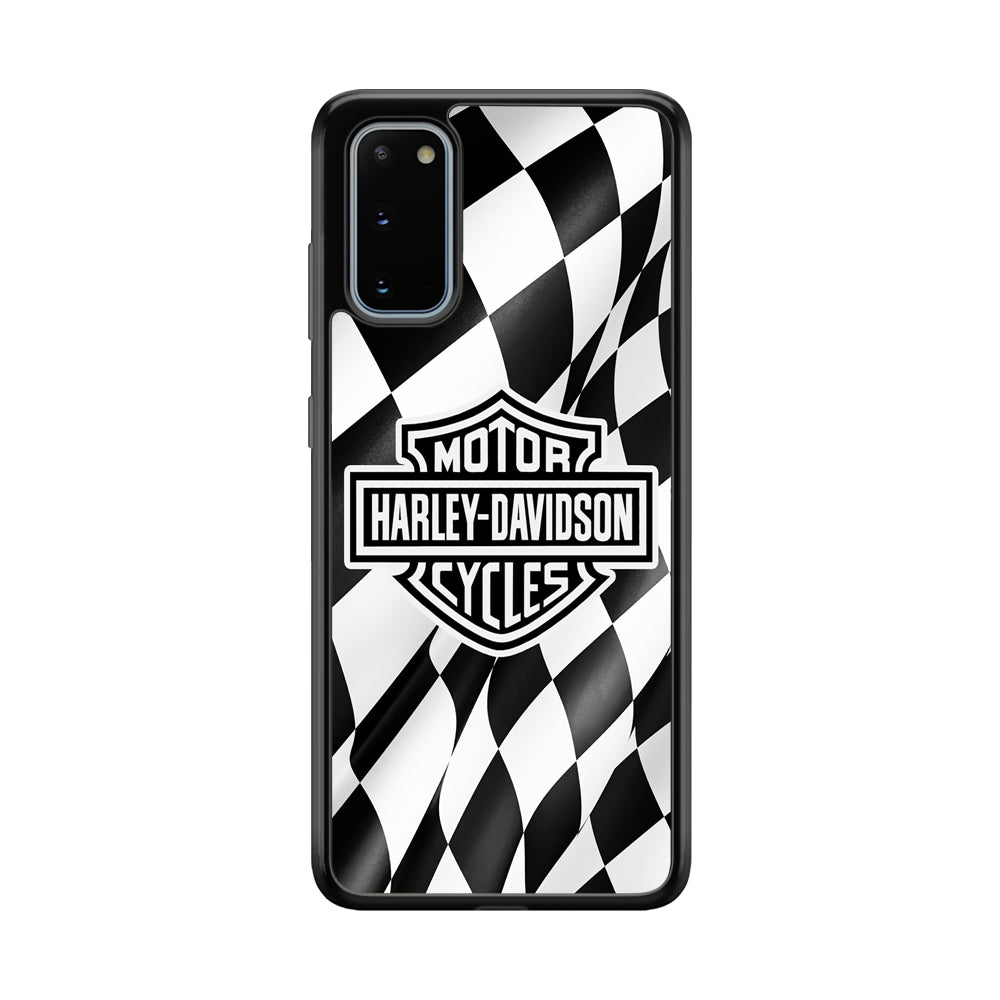 Harley Davidson Race Flag Emblem Samsung Galaxy S20 Case