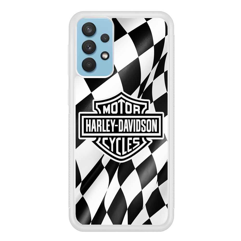 Harley Davidson Race Flag Emblem Samsung Galaxy A32 Case