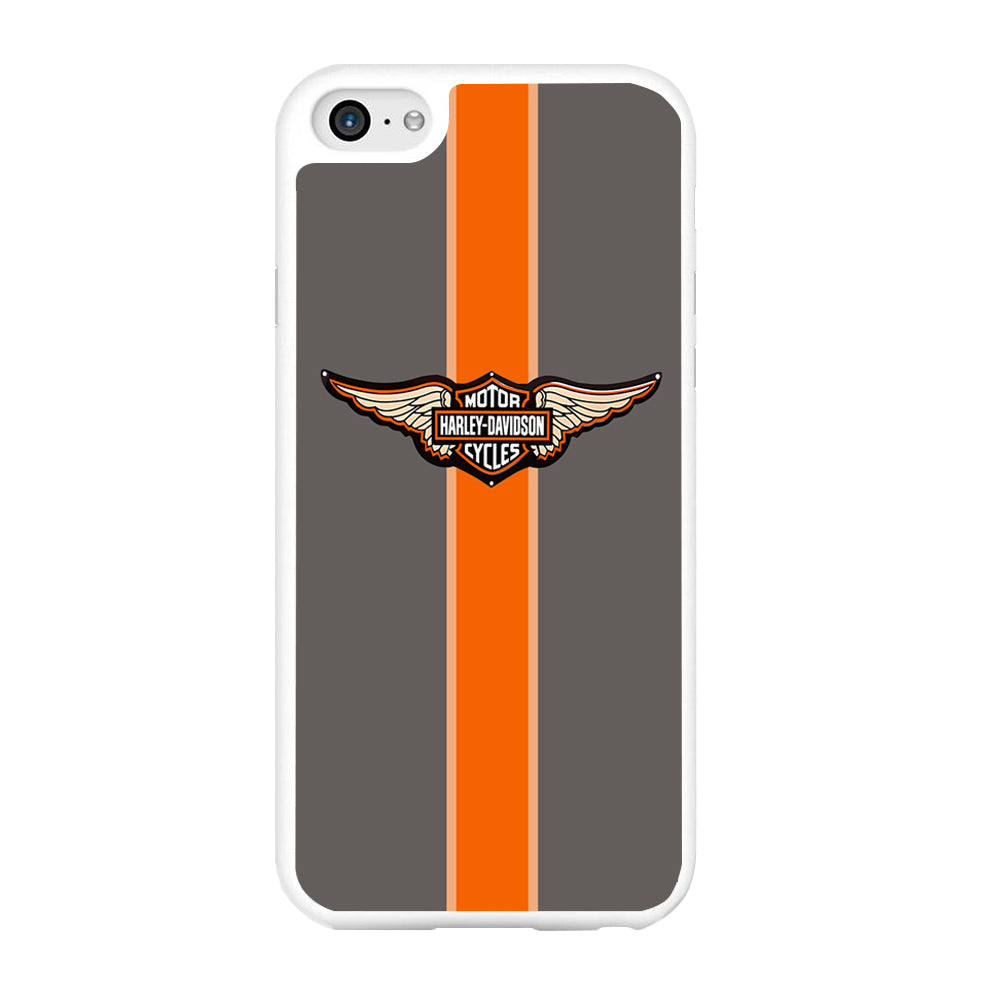 Harley Davidson Wings Logo Orange Grey Stripe Colour iPhone 6 | 6s Case