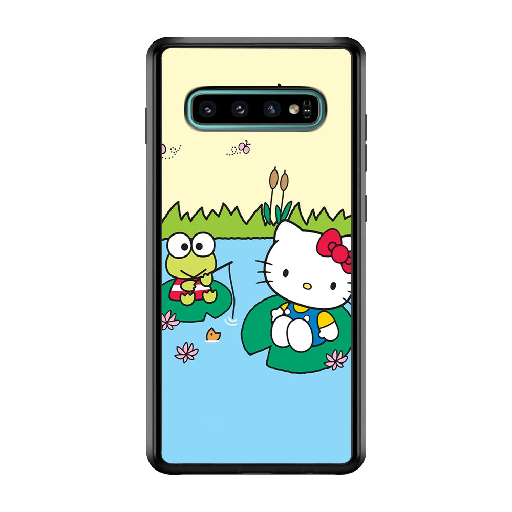 Hello Kitty Fishing With Keroppi Samsung Galaxy S10 Plus Case