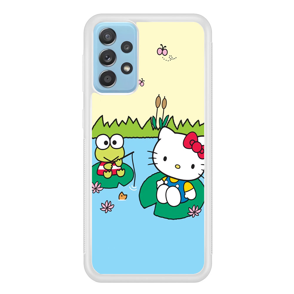 Hello Kitty Fishing With Keroppi Samsung Galaxy A52 Case