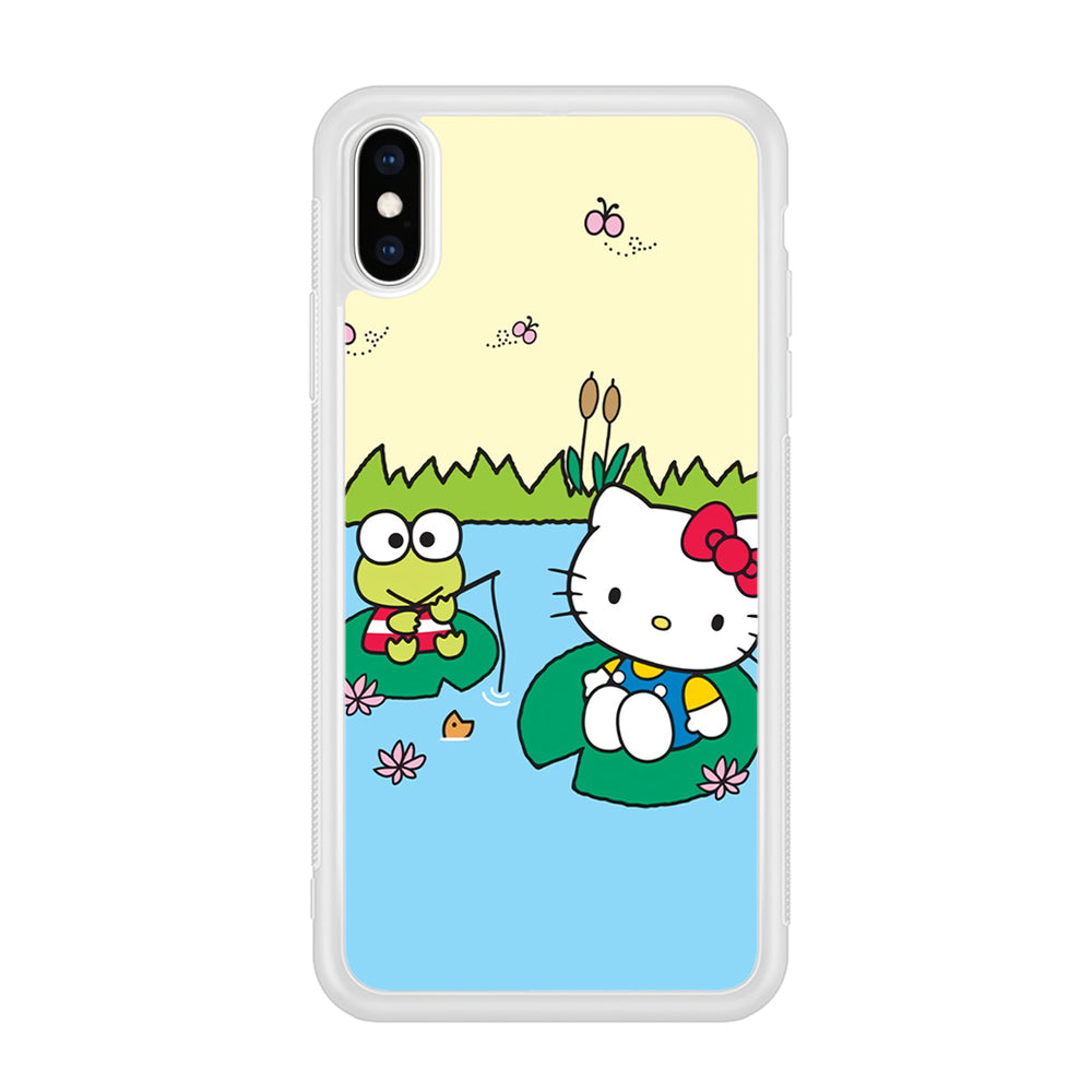 Hello Kitty Fishing With Keroppi iPhone XS Case