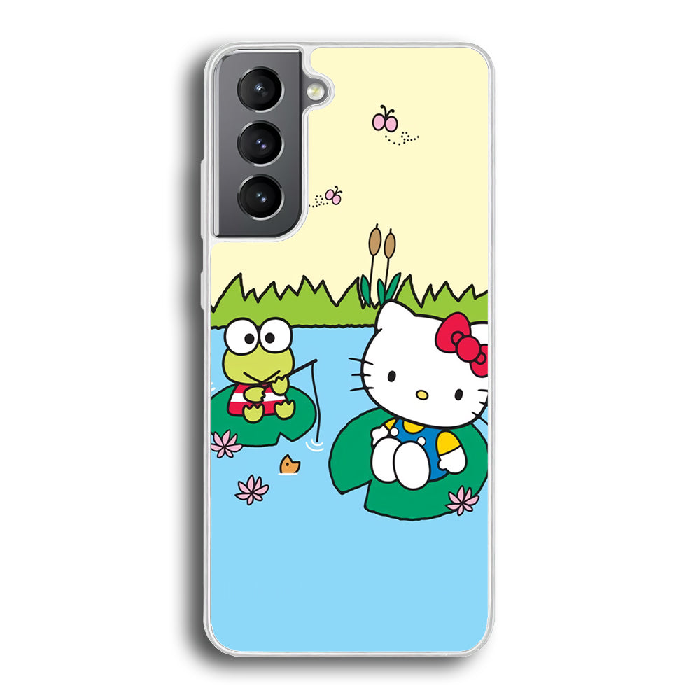 Hello Kitty Fishing With Keroppi Samsung Galaxy S21 Plus Case