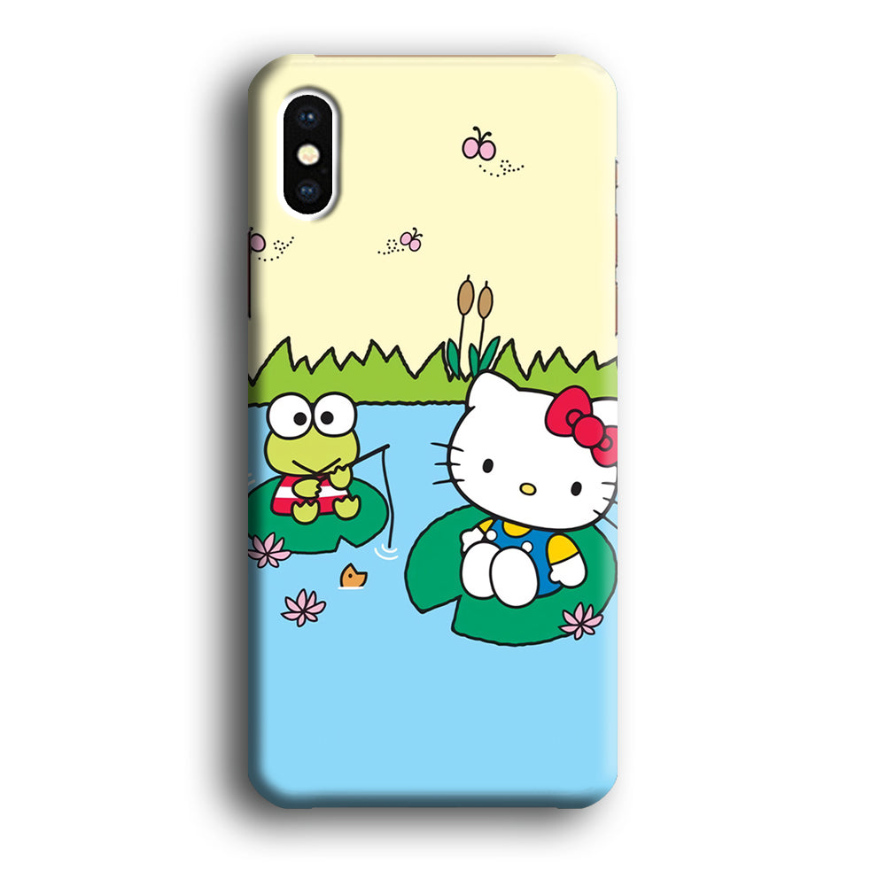 Hello Kitty Fishing With Keroppi iPhone XS Case