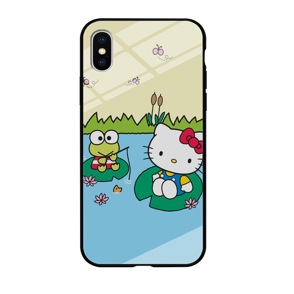 Hello Kitty Fishing With Keroppi iPhone XS Case