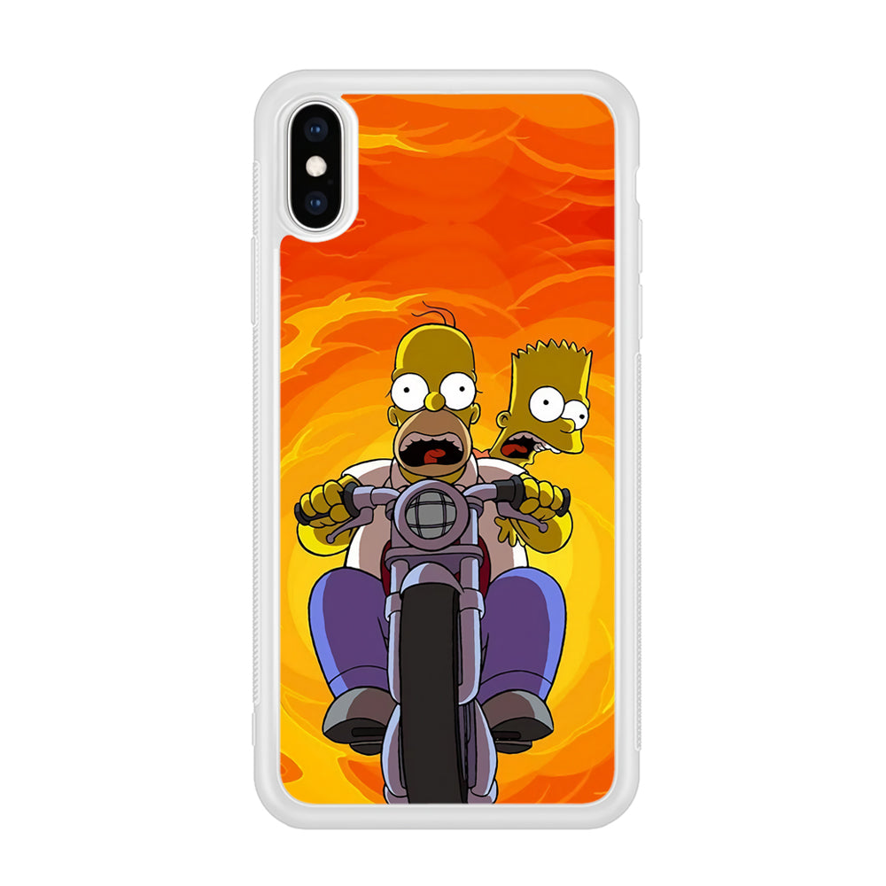 Homer and Bart Rider iPhone XS Case