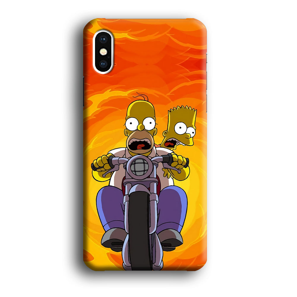Homer and Bart Rider iPhone XS Case