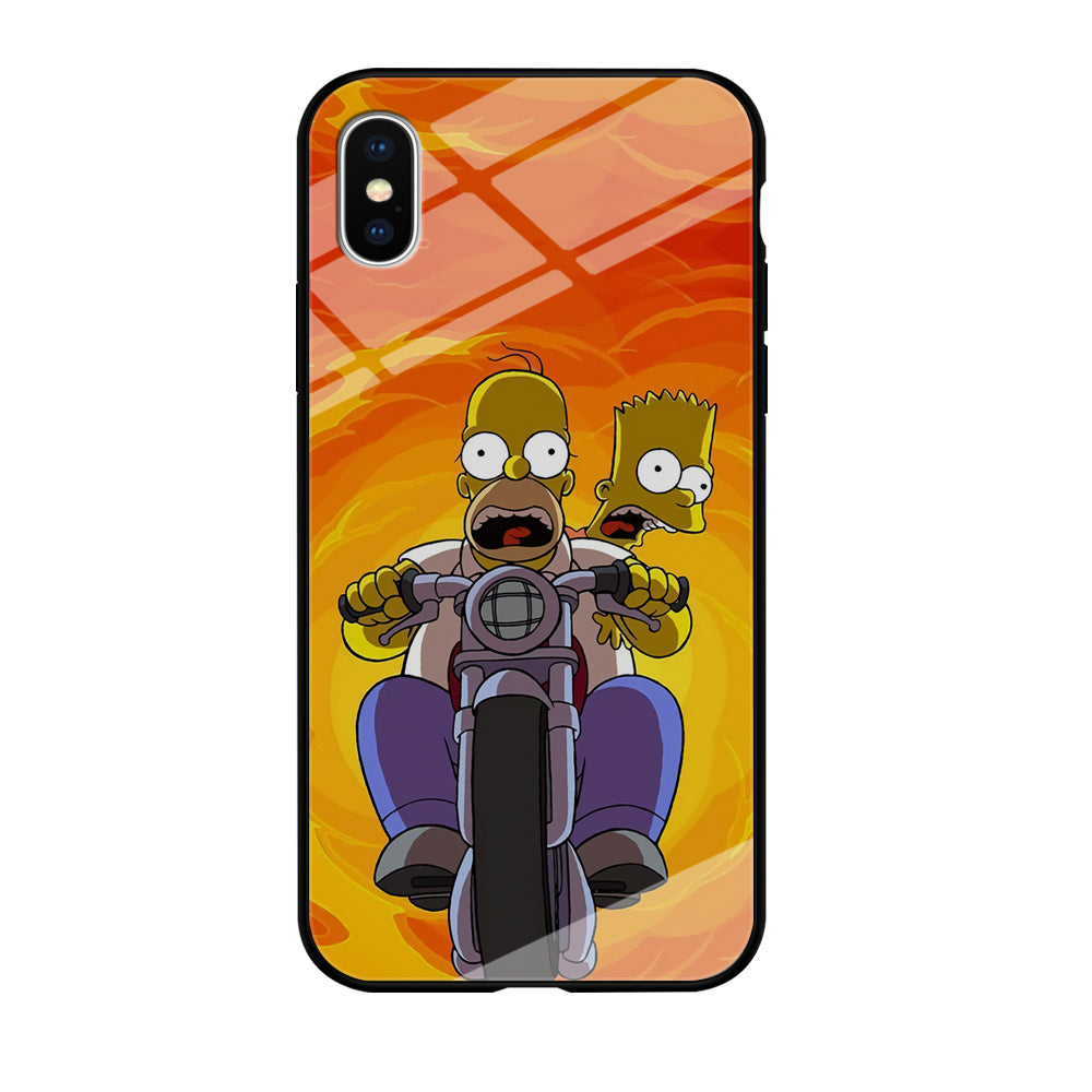 Homer and Bart Rider iPhone XS Case