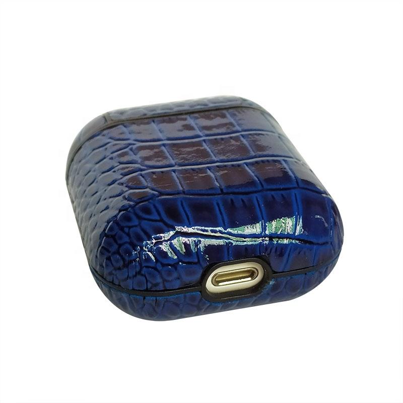 Skin Animal Crocodile Colour PU Leather Protective Case Cover For Apple Airpods