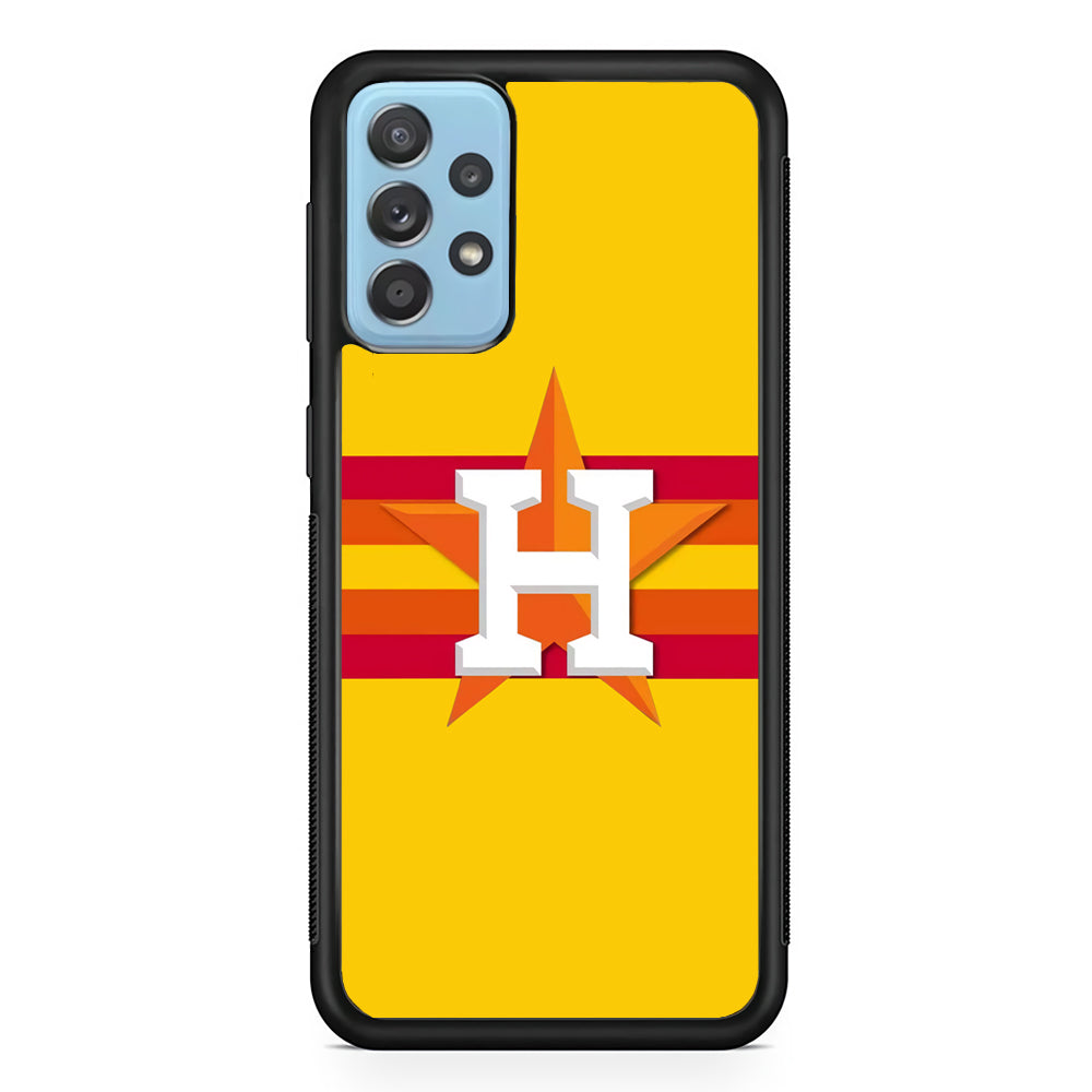 Houston Astros MLB Team Samsung Galaxy A52 Case