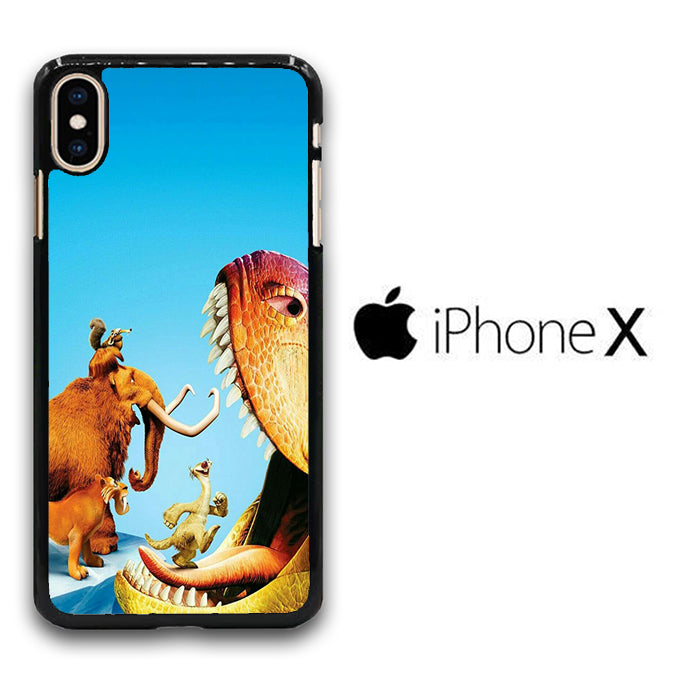 Ice Age Open Mouth Dinosaurs iPhone X Case
