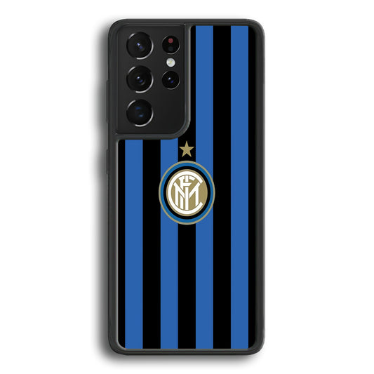 Inter Milan Pattern Of Icon Samsung Galaxy S21 Ultra Case - Ezzystore